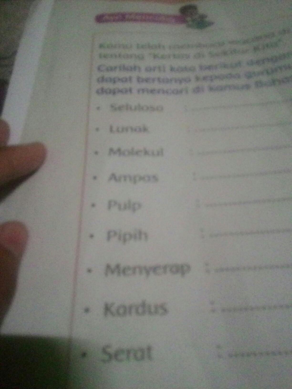 Contoh Kalimat Kardus - KibrisPDR