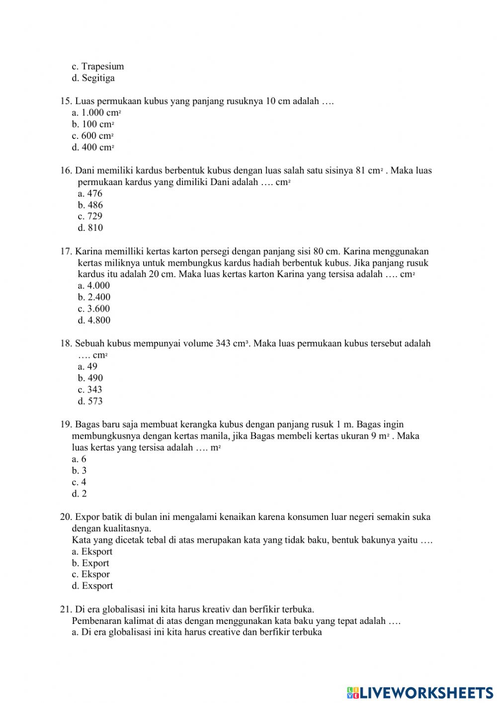 Detail Contoh Kalimat Kardus Nomer 22