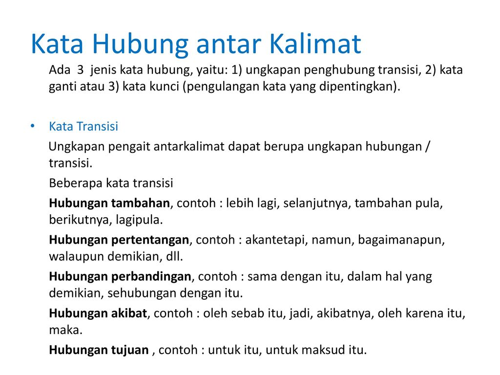 Detail Contoh Kalimat Kata Hubung Nomer 18