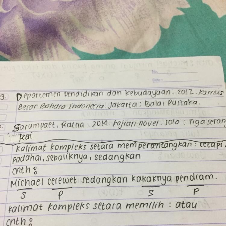 Detail Contoh Kalimat Kata Hubung Nomer 6
