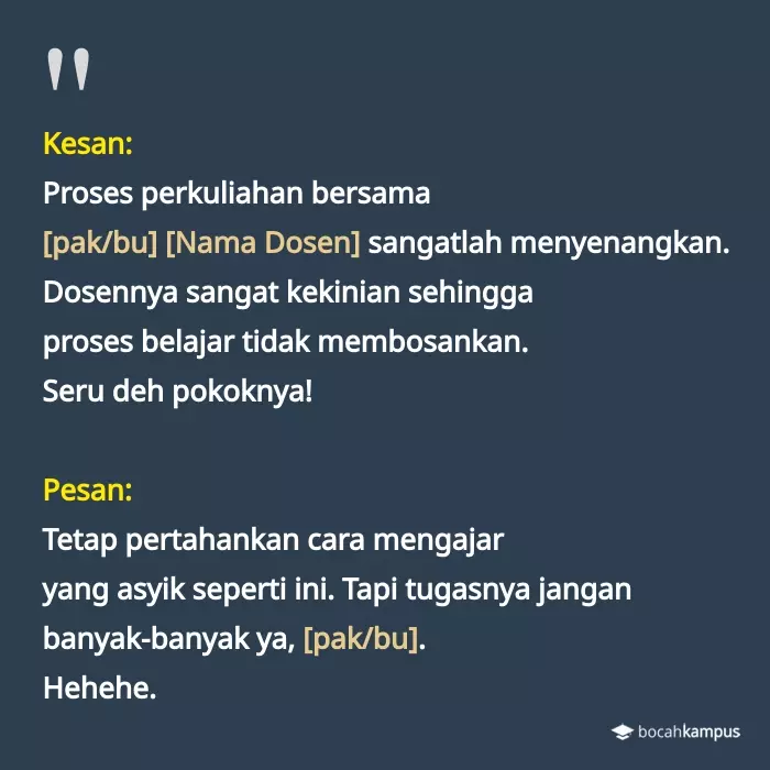 Contoh Kalimat Kesan - KibrisPDR