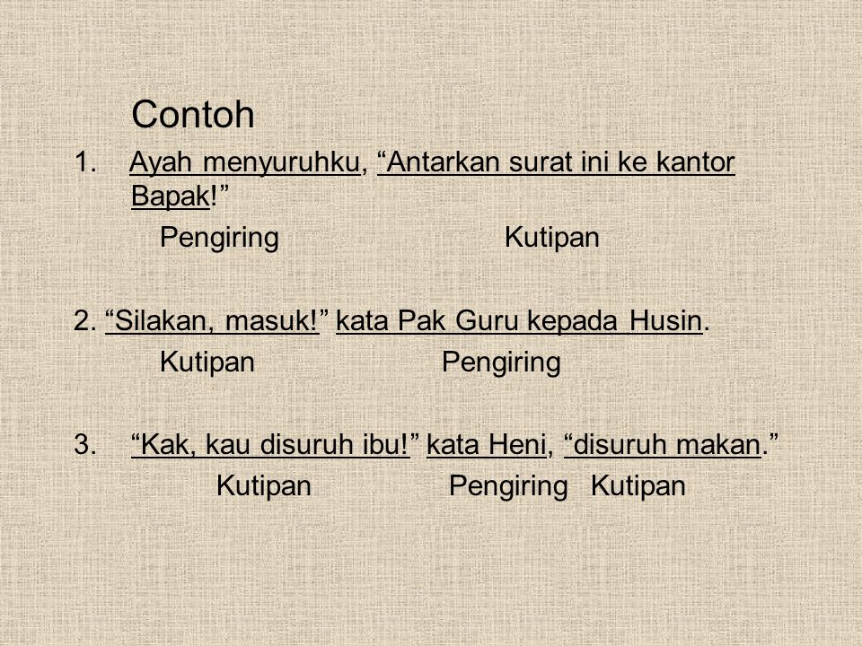 Detail Contoh Kalimat Langsung Dan Kalimat Tidak Langsung Nomer 23