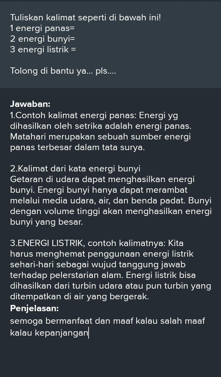 Detail Contoh Kalimat Listrik Nomer 3