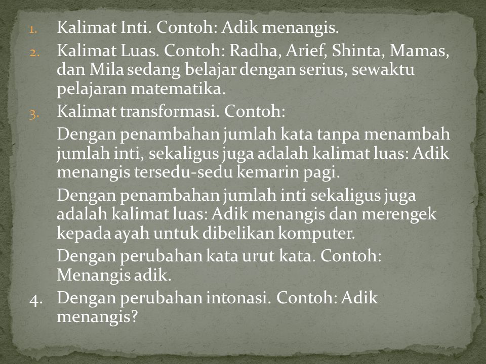 Detail Contoh Kalimat Luas Nomer 25