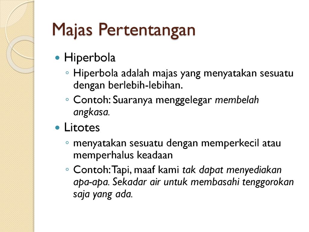 Detail Contoh Kalimat Majas Litotes Nomer 14