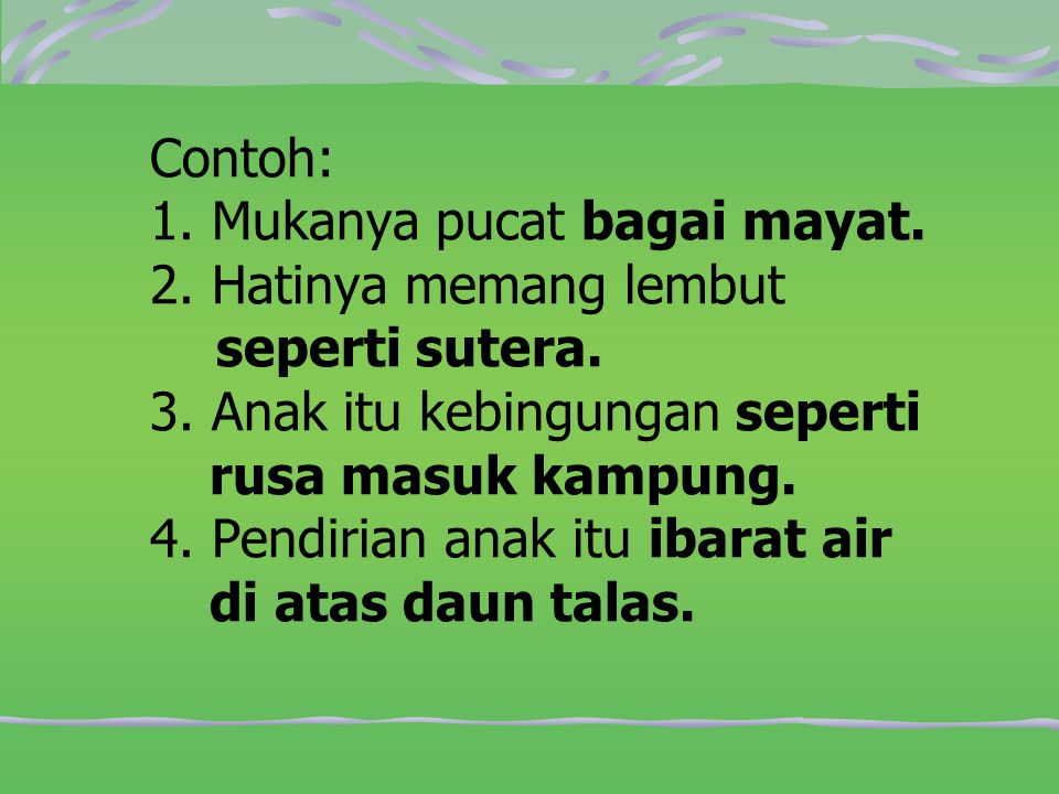 Detail Contoh Kalimat Majas Metafora Nomer 17