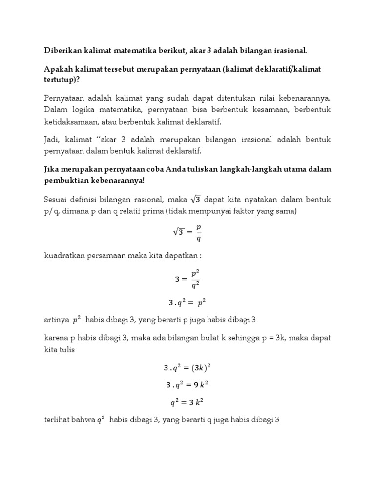 Detail Contoh Kalimat Matematika Nomer 16