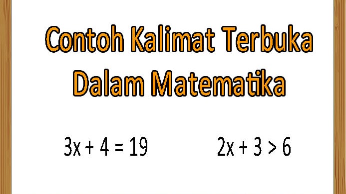 Detail Contoh Kalimat Matematika Nomer 4