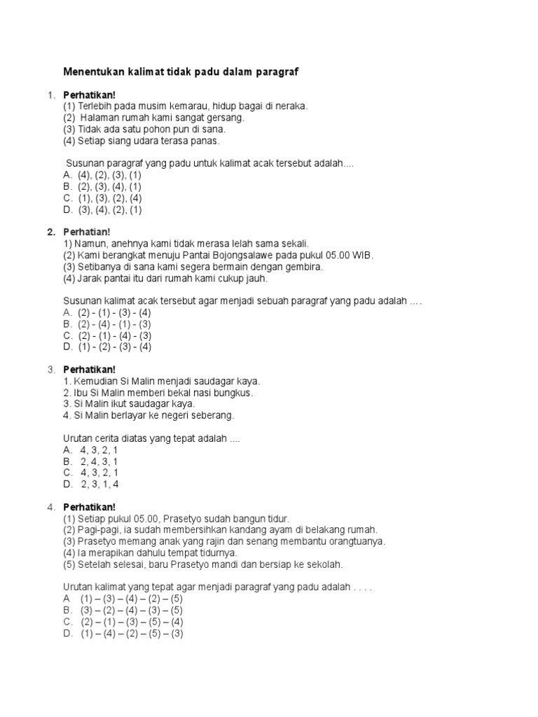 Detail Contoh Kalimat Padu Nomer 21