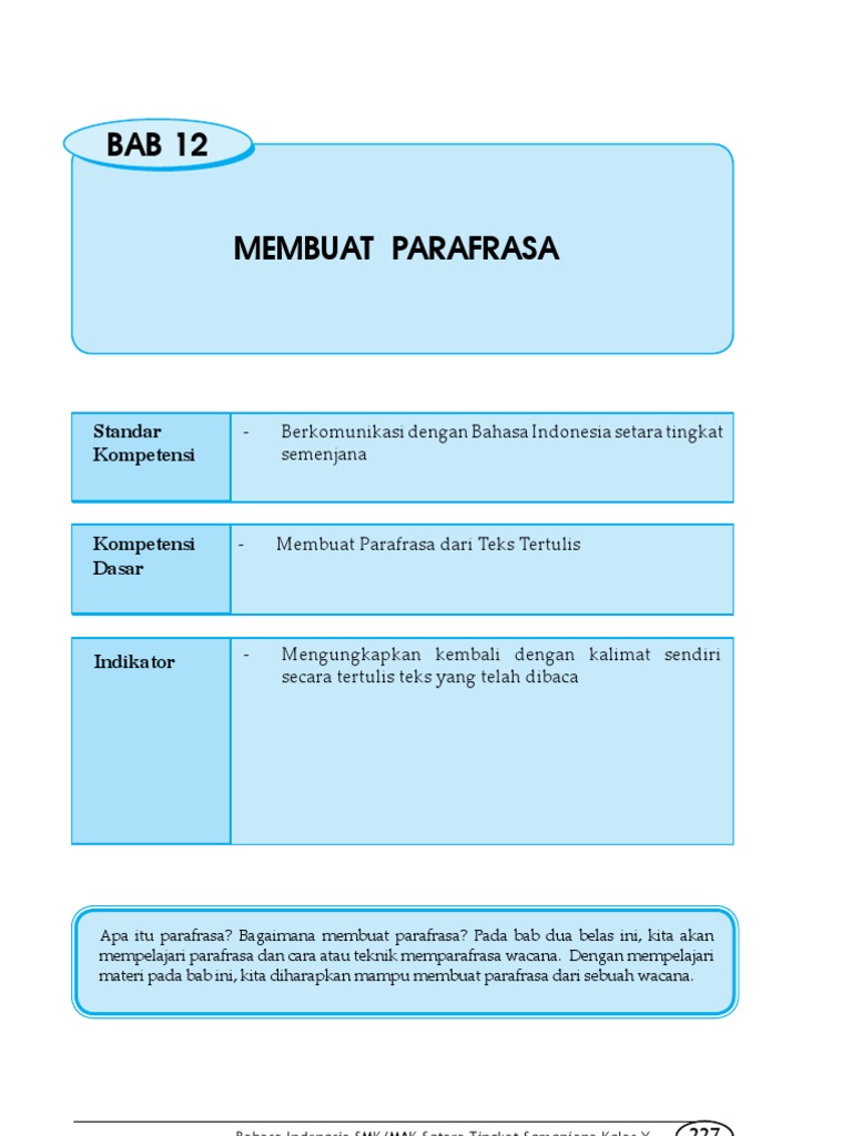 Detail Contoh Kalimat Parafrase Nomer 37