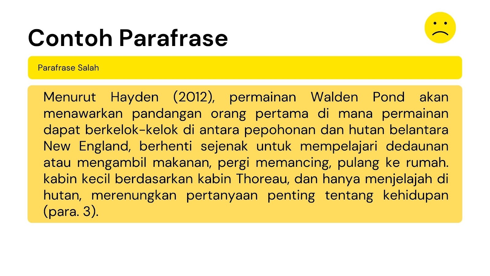 Detail Contoh Kalimat Parafrase Nomer 6