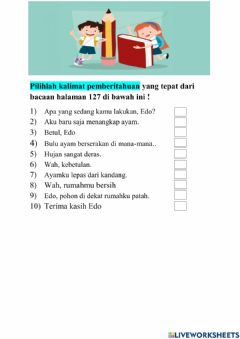 Detail Contoh Kalimat Pemberitahuan Anak Sd Nomer 47