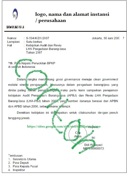 Download Contoh Kalimat Pembuka Surat Resmi Nomer 1