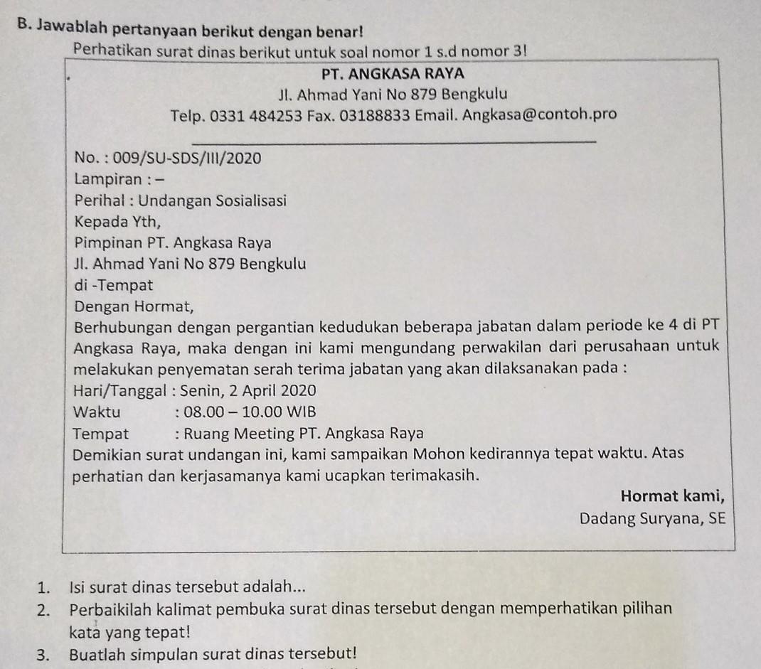 Detail Contoh Kalimat Pembuka Surat Resmi Nomer 17