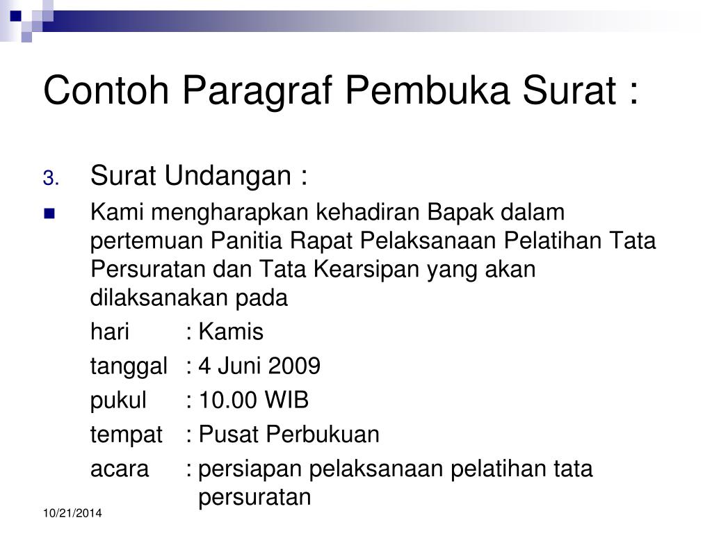 Detail Contoh Kalimat Pembuka Surat Resmi Nomer 36