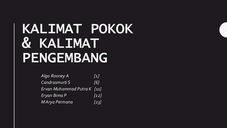 Detail Contoh Kalimat Pengembang Nomer 19