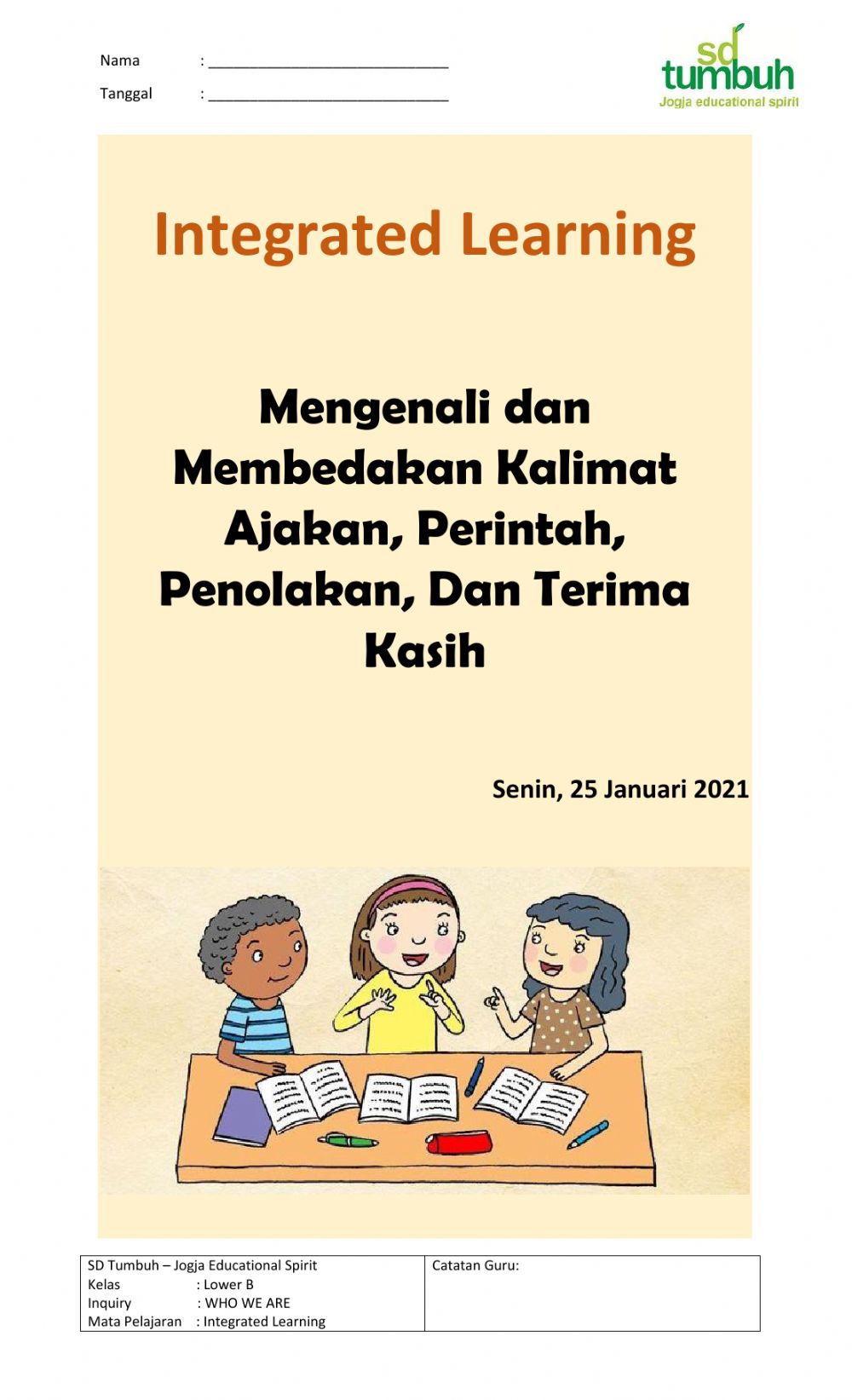 Detail Contoh Kalimat Penolakan Kelas 2 Sd Nomer 31