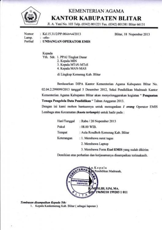 Detail Contoh Kalimat Penutup Surat Dinas Nomer 12