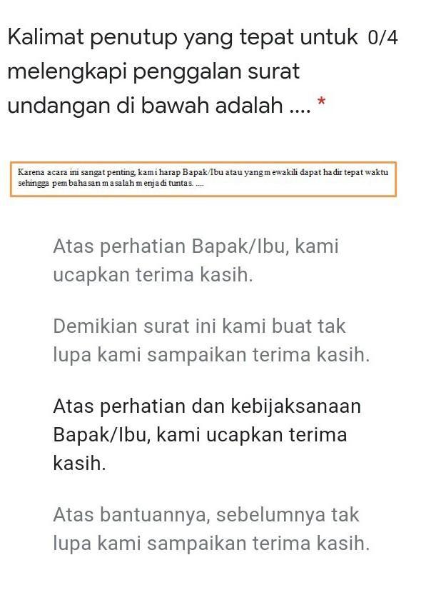 Detail Contoh Kalimat Penutup Surat Dinas Nomer 17