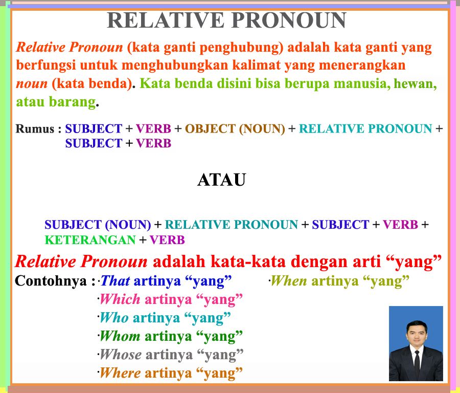 Detail Contoh Kalimat Pronoun Object Nomer 18