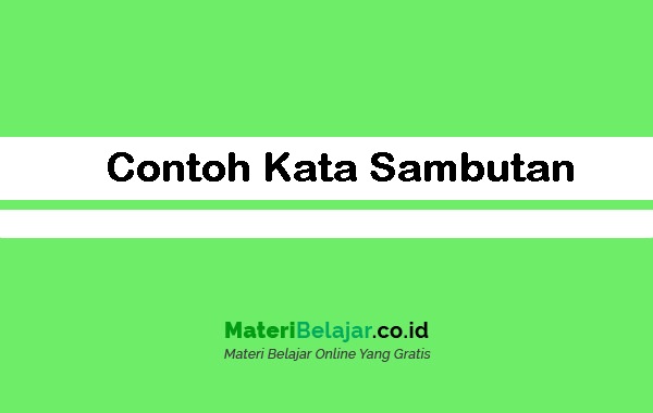 Detail Contoh Kalimat Sambutan Nomer 31