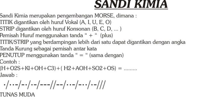 Detail Contoh Kalimat Sandi Morse Nomer 5