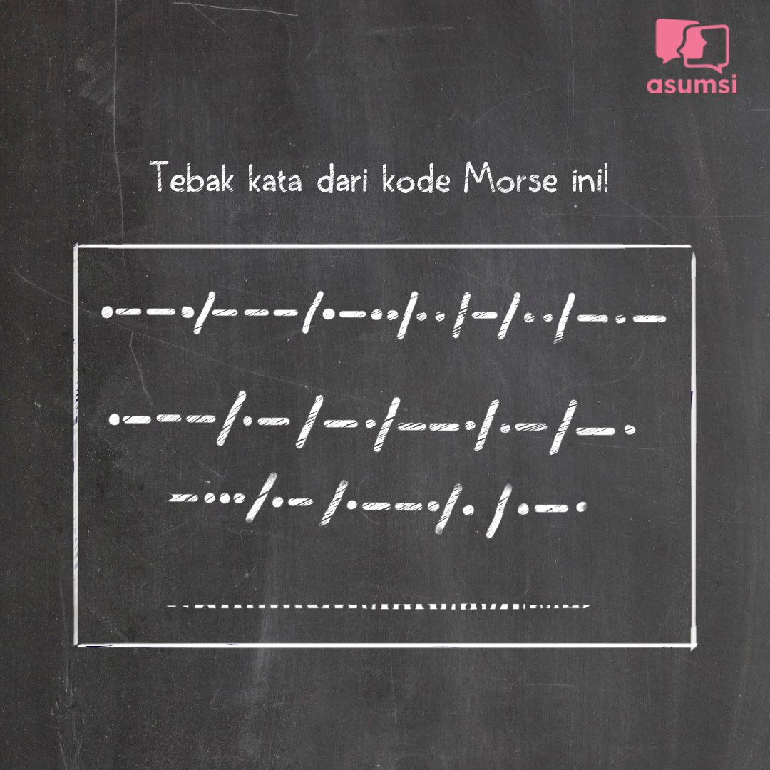 Detail Contoh Kalimat Sandi Morse Nomer 6