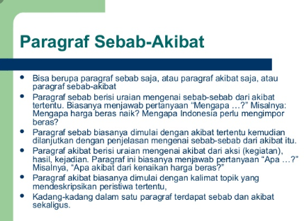 Contoh Kalimat Sebab - KibrisPDR