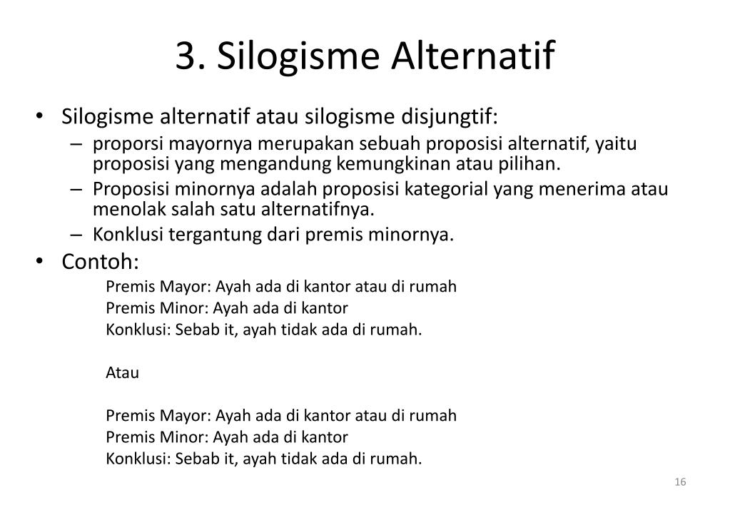 Detail Contoh Kalimat Silogisme Nomer 54