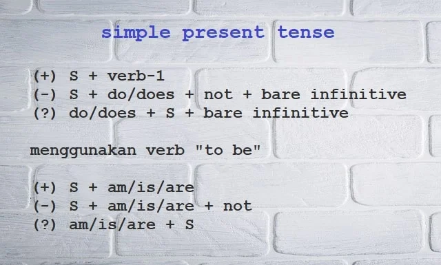 Detail Contoh Kalimat Simple Present Tense Positif Negatif Interogatif Nomer 21