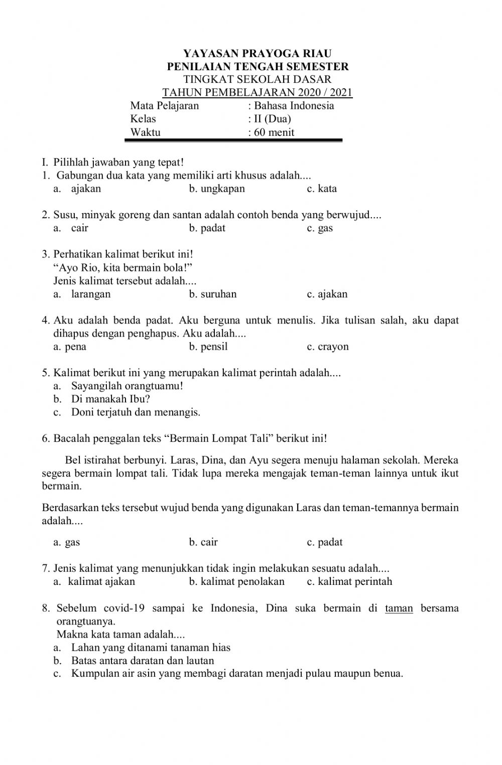 Detail Contoh Kalimat Suruhan Nomer 51