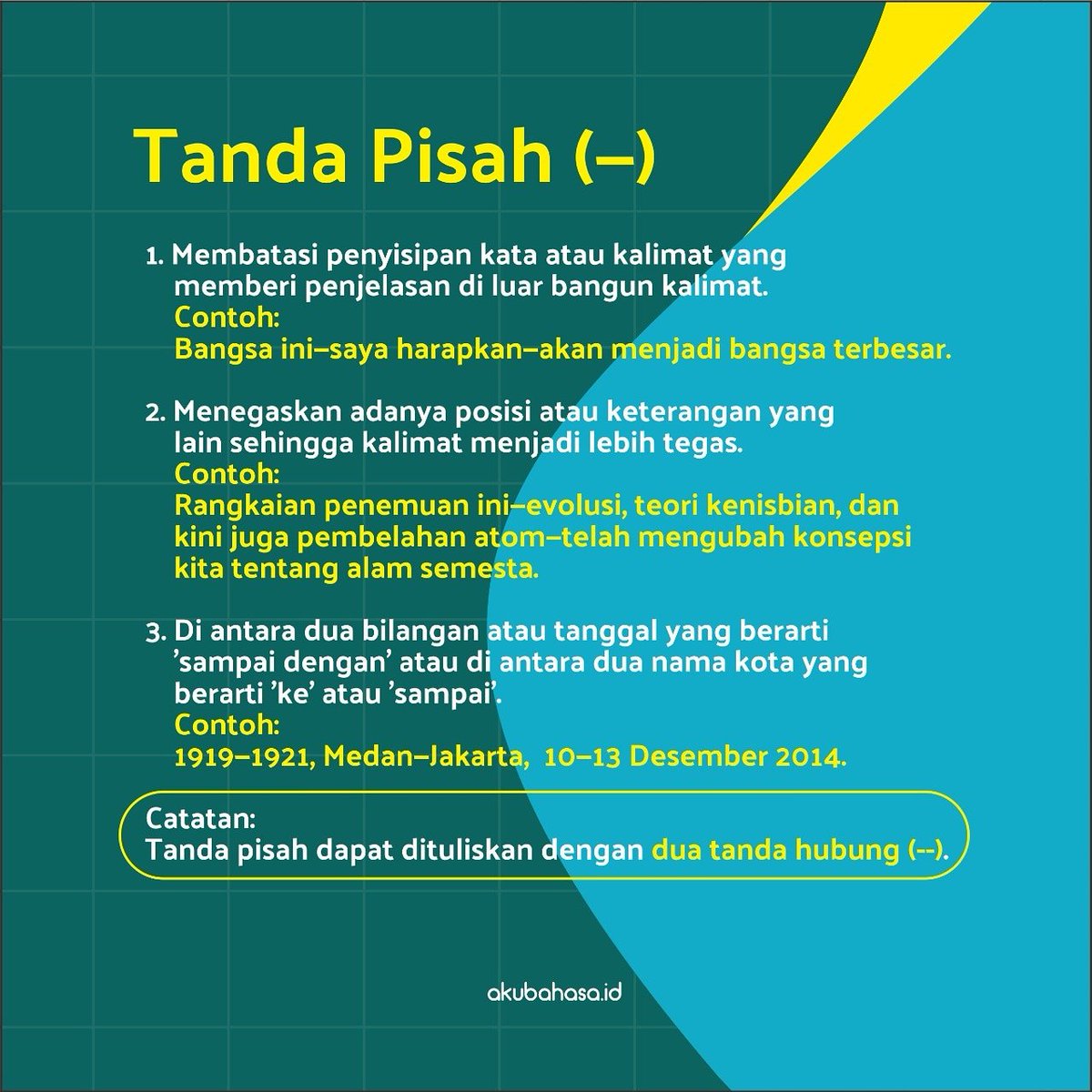 Contoh Kalimat Tanda Pisah - KibrisPDR