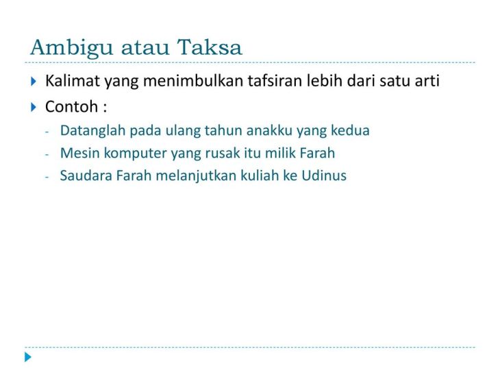 Detail Contoh Kalimat Tidak Ambigu Nomer 16