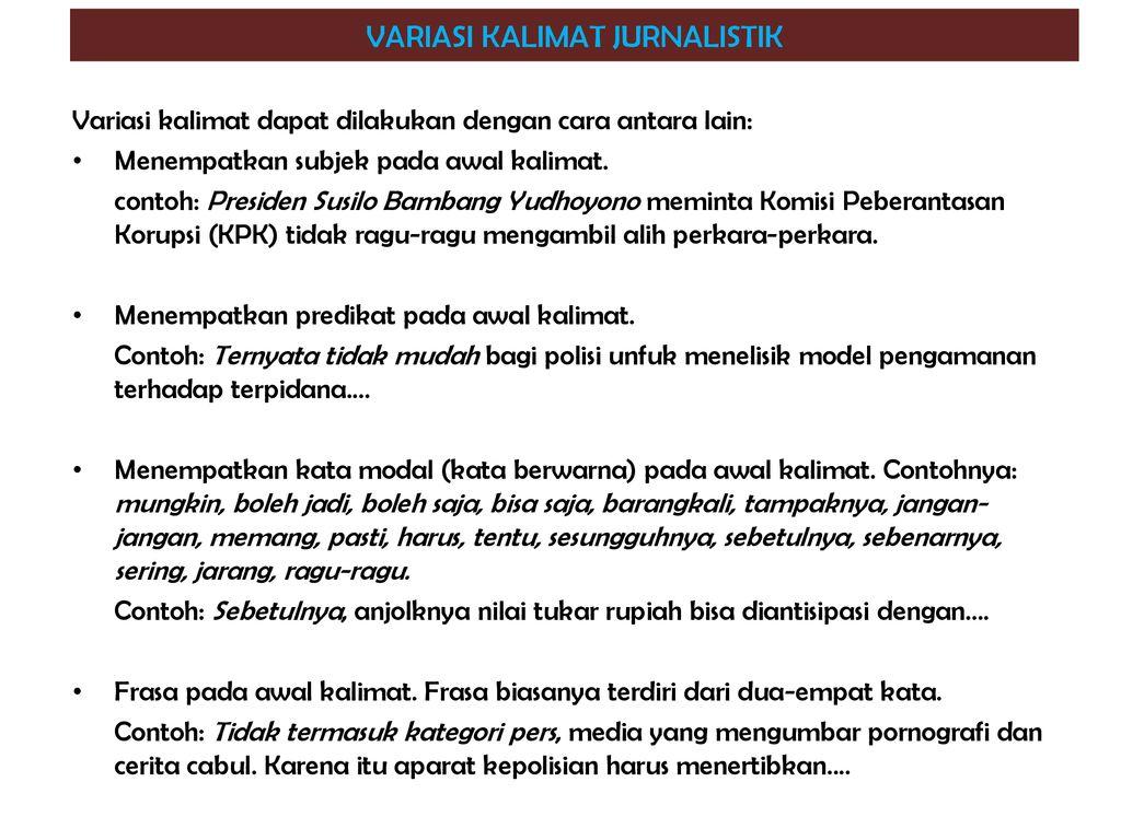 Detail Contoh Kalimat Variasi Nomer 13