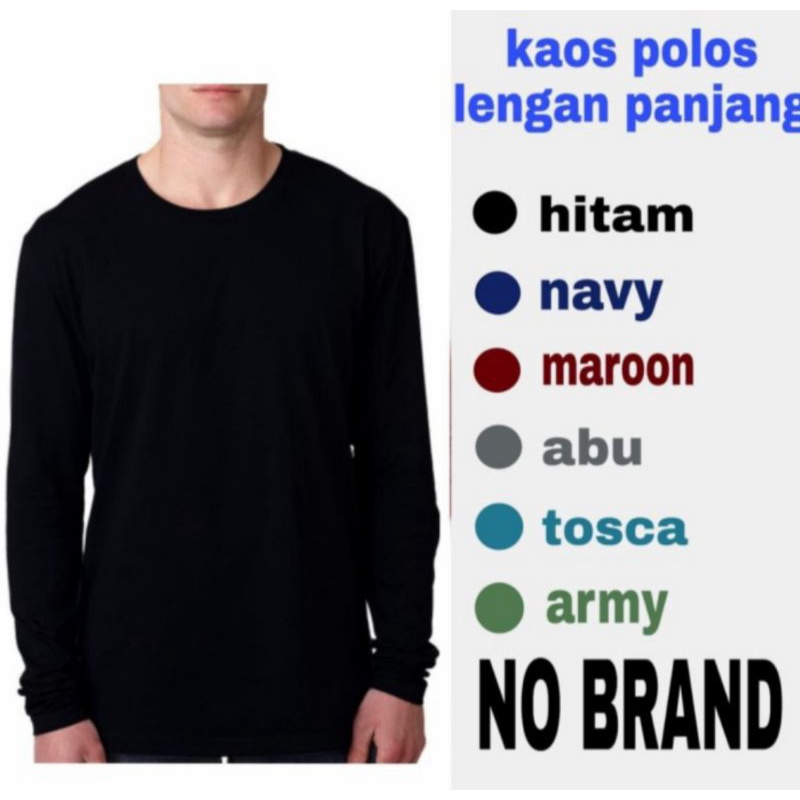 Detail Contoh Kaos Polos Lengan Panjang Nomer 21