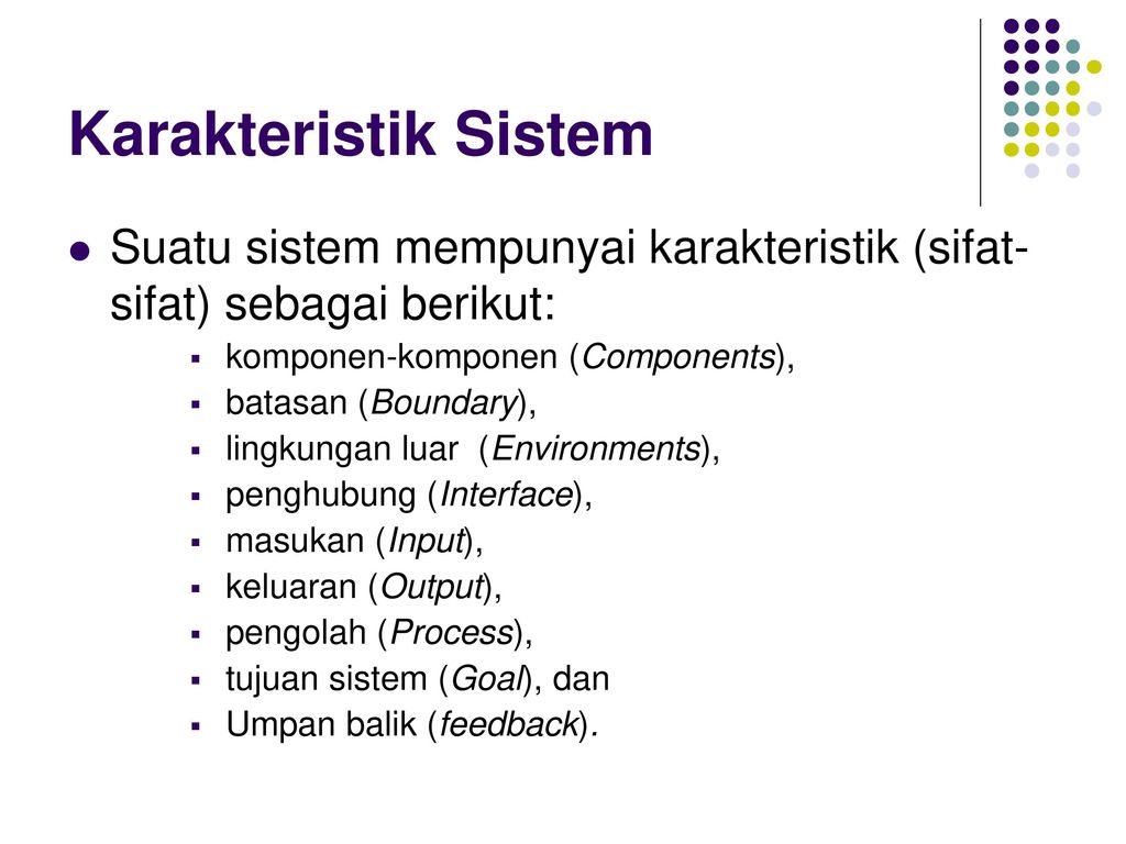 Detail Contoh Karakteristik Sistem Nomer 10