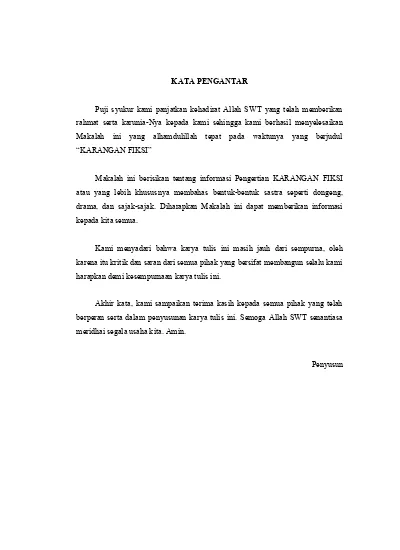 Detail Contoh Karangan Prosa Nomer 50