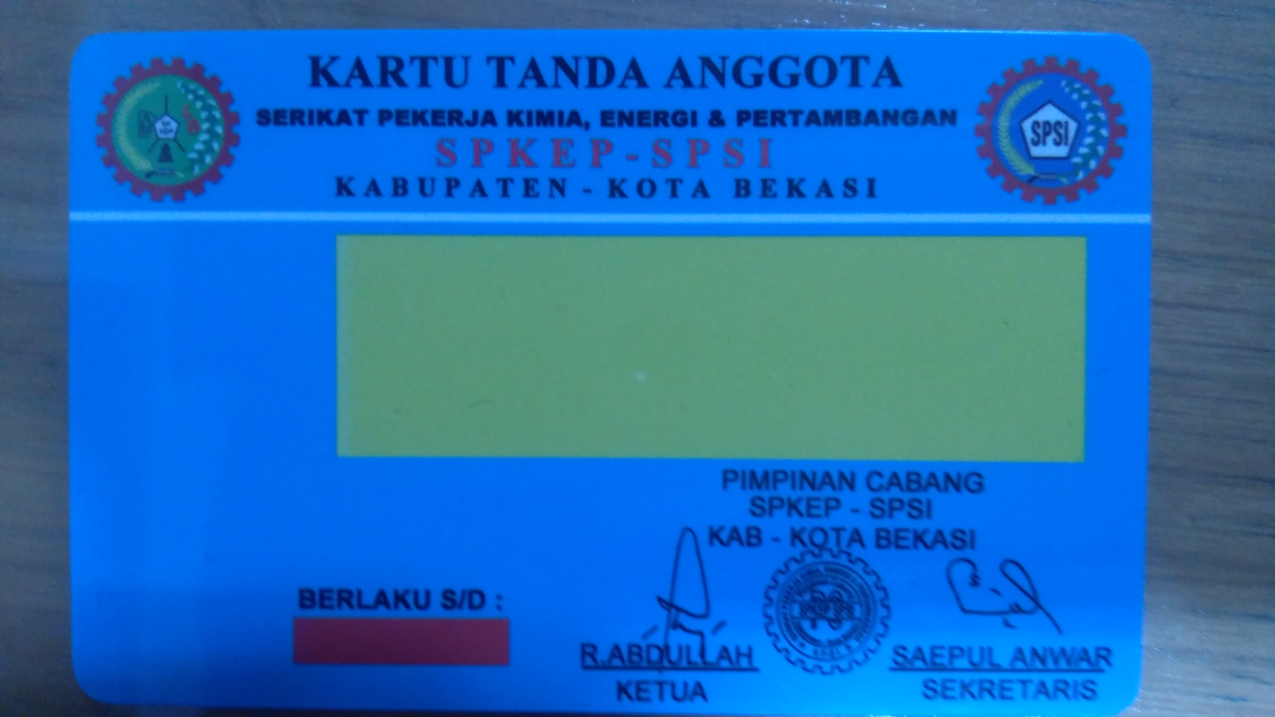 Detail Contoh Kartu Anggota Nomer 30