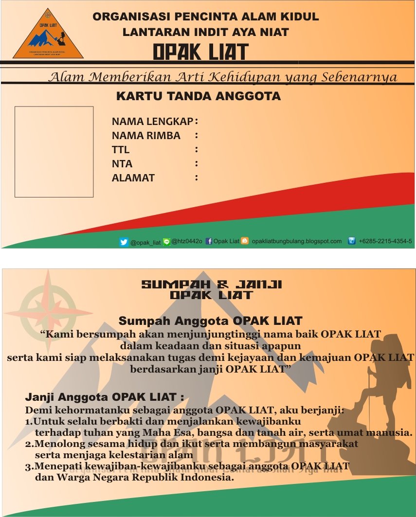 Detail Contoh Kartu Anggota Organisasi Nomer 32