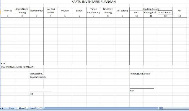 Detail Contoh Kartu Inventaris Barang Nomer 34