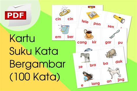 Detail Contoh Kartu Kata Bergambar Nomer 24