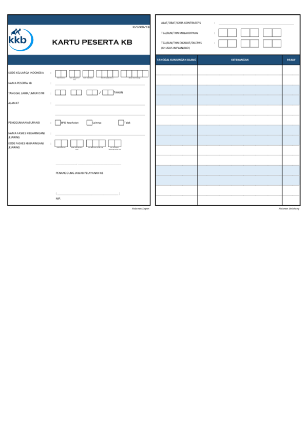 Detail Contoh Kartu Kb Nomer 29