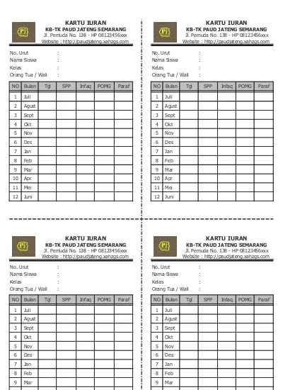 Detail Contoh Kartu Kb Nomer 43