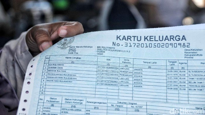 Detail Contoh Kartu Keluarga Nomer 2