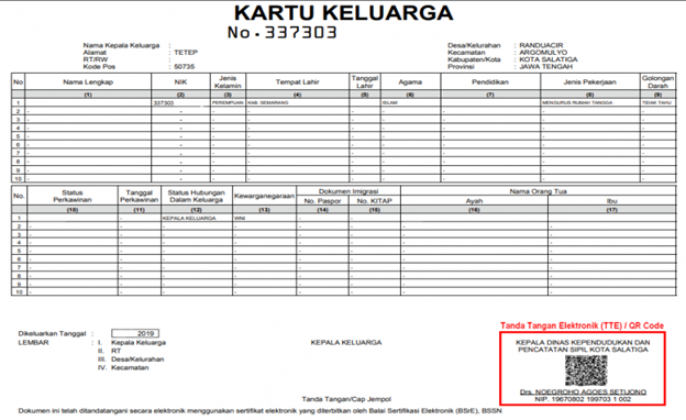 Detail Contoh Kartu Keluarga Nomer 39