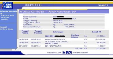 Detail Contoh Kartu Kredit Bca Nomer 26