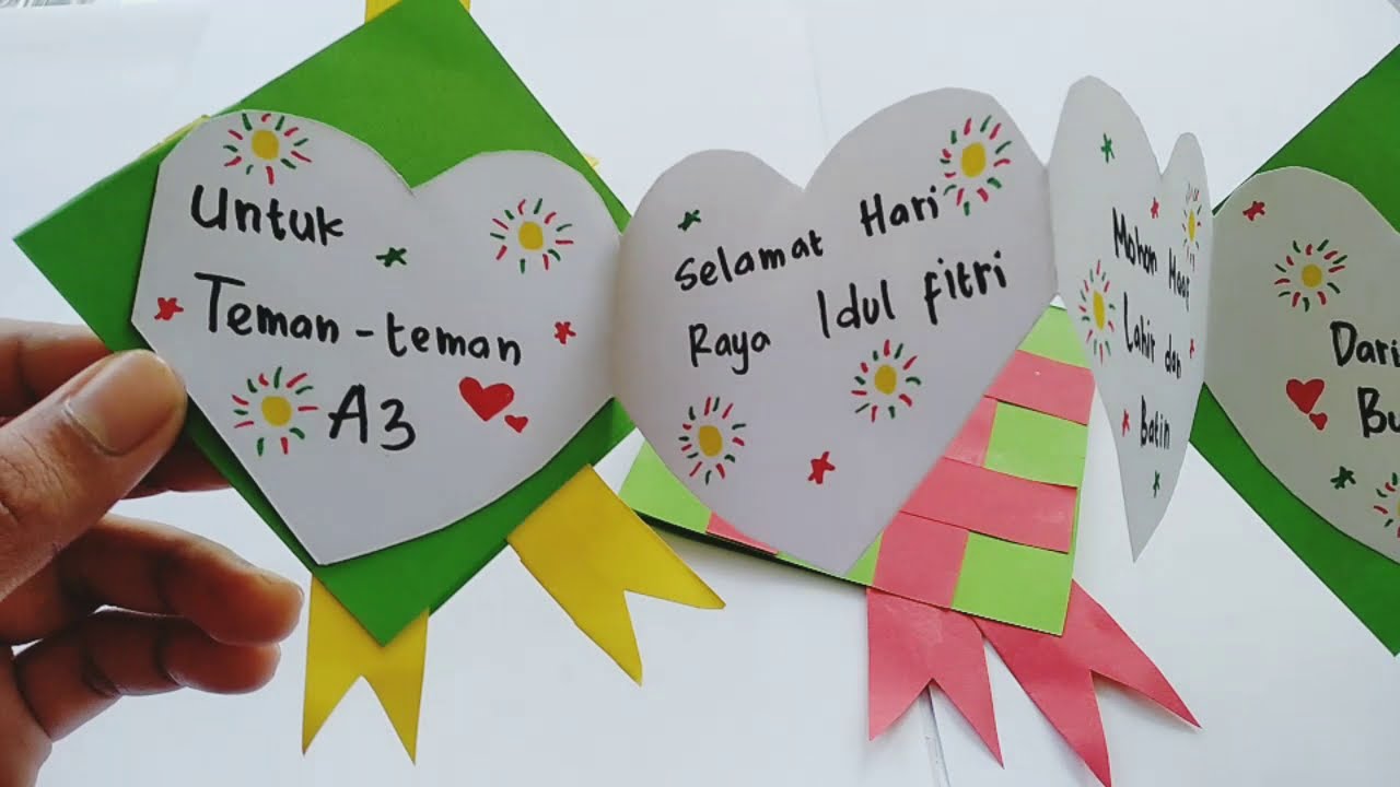 Detail Contoh Kartu Lebaran Anak Sd Nomer 3