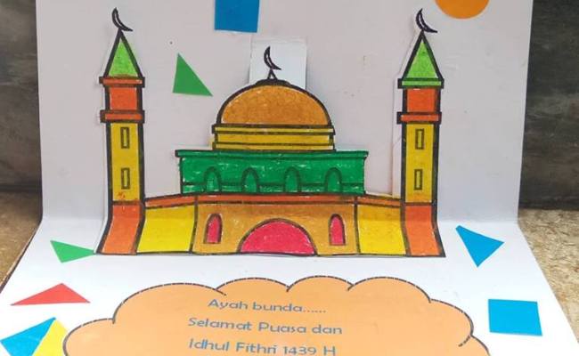 Detail Contoh Kartu Lebaran Anak Sd Nomer 24