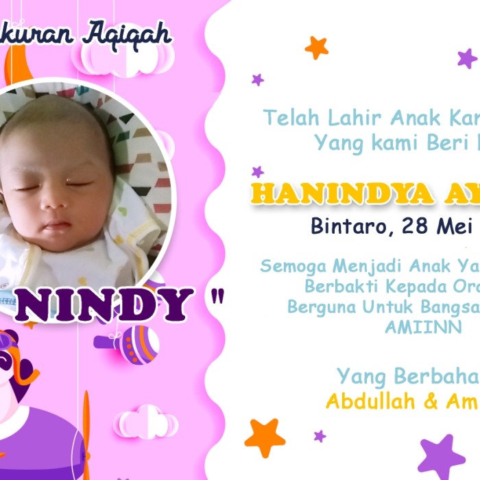 Detail Contoh Kartu Nama Bayi Baru Lahir Nomer 48