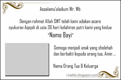 Detail Contoh Kartu Nama Buat Syukuran Bayi Nomer 40